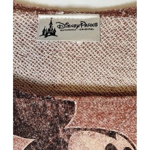Disney Parks Mickey Mouse Long Sleeve Distressed Sweater Top Women Size Medium - Picture 4 of 8